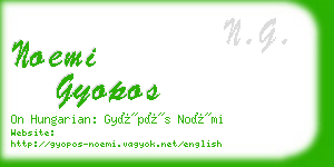 noemi gyopos business card